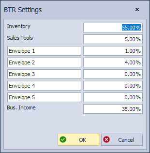 BTR Settings