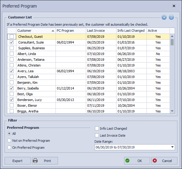 Export Customers to InTouch® or Other Applications Boulevard® Desktop