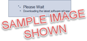 Downloading Please Wait Message