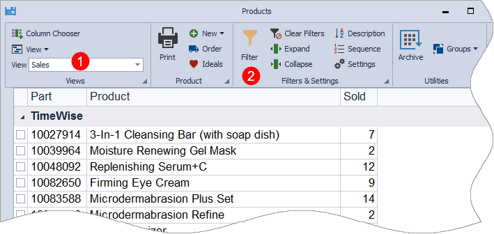 Sales View