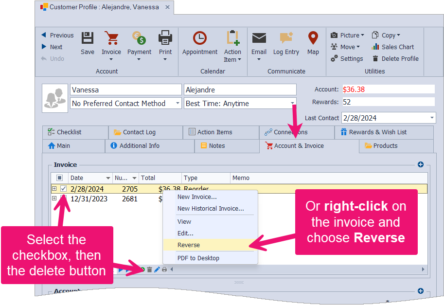 Reverse Invoice